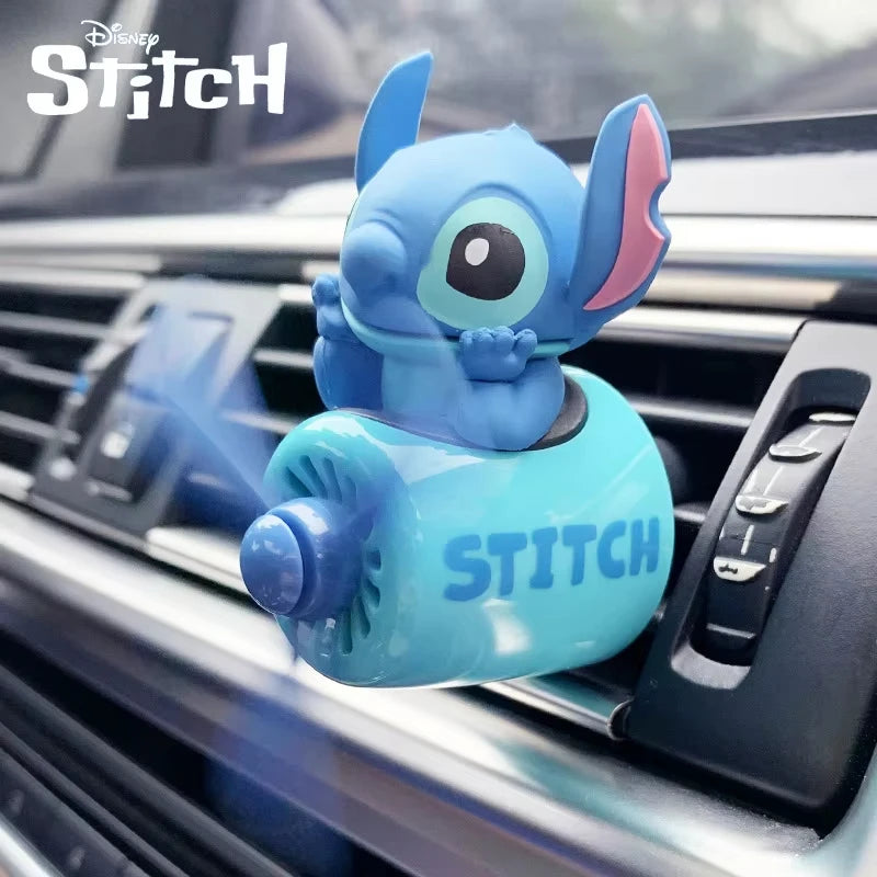 Stitch Car Air Freshener Cute Stitch Pilot Propeller Outlet Aromatherapy Car Interior Vent Fresheners Perfume Decor Gifts