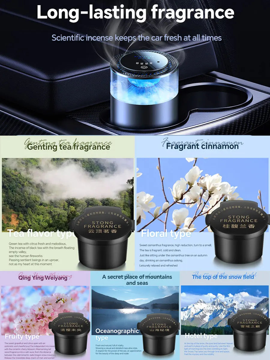 Car Aromatherapy Diffuser Refill Fragrance Specified Car Air Freshener Refill Essential Oil 5 Scents Mix Dedicated Perfume ONLY