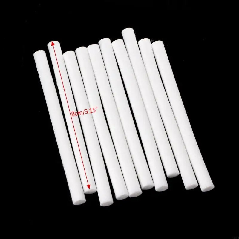 2025 New 10Pcs 8mm Humidifier Cotton Swab Cotton Filter Wicks Humidifier Sticks