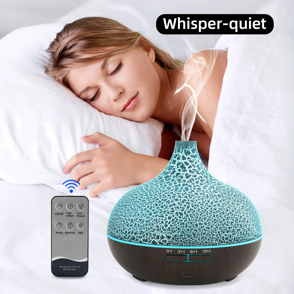 Ultrasonic Oil Diffuser 550ml, Auto Shut Off, Quiet for , Bedroom, Office, Spa